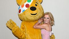 Geri Halliwell and Pudsey Bear