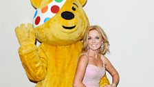 Geri Halliwell and Pudsey Bear