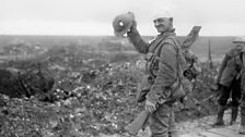 The First World War -  Wounded British soldier