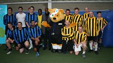 The two teams with Pudsey