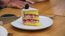Episode 4 - Desserts - Danny's blackberry, white chocolate, lemon and elderflower torte