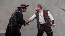 Bryn Terfel as The Wanderer and Stefan Vinke as Siegfried