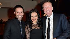 Strictly's Darren Bennett and Lilia Kopylova with Phil Tuffnell