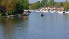 The Thames at our starting point - a bridge near Bourne End