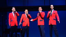 The cast of Jersey Boys