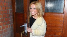 Geri arrives at the Palace Theatre in London's Soho