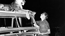 David Attenborough with Elsa the Lioness