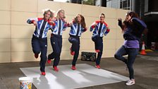 Team GB rowers Katherine Grainger, Anna Watkins, Helen Glover and Heather Stanning