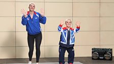 Swimmers Rebecca Adlington and Ellie Simmonds