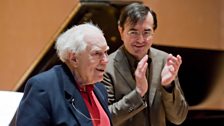 Pierre-Laurent Aimard and Elliott Carter at Aldeburgh Festival 2009