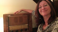 Me and our ancient PYE valve radio. It takes a while to warm up, but reminds me good things are sometimes worth waiting for!