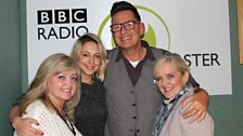 Ali Bastian, Bernie and Linda Nolan pop into The Alan Simpson show