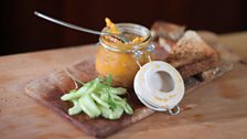 Glynn's Spiced Potted Shrimp with Cucumber Salad