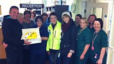 Ciaran & Alex with the nurses at Singleton Hopsital