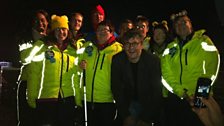 Joe Pasquale with the team