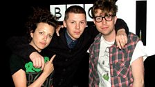 Annie and Grimmy with the lovely gent Professor Green!