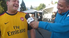 Arsenal shirts get everywhere - even LA!