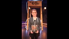 Lucy Beaumont with her award