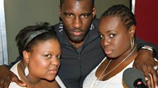 Wretch 32 with backing vocalists Vula and Sharlene