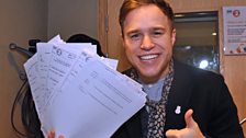 Olly Murs - who donated £10 for every Children in Need Jukebox request he got for one of his own songs!