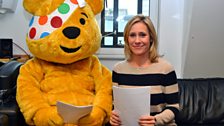 Sophie and Pudsey bring you the news