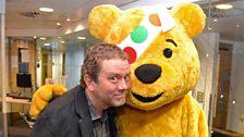 Jon Culshaw meets Pudsey