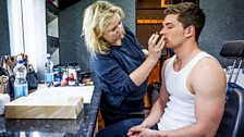 Behind the scenes on location shoot