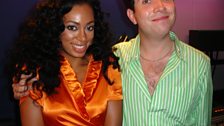 Grimmy with the stunning Solange, aka Beyonce's lil' sister.