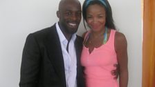 RnB singer Joe with Sarah-Jane