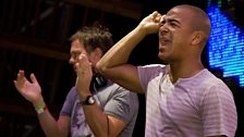 Erick Morillo and Pete Tong at Radio 1's Free Party