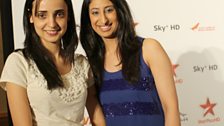 Khushi Singh Raizada with Anushka Arora on Star Parivar Live