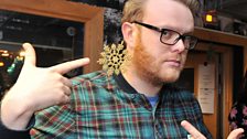 Radio 1's Huw Stephens and his xmas earring