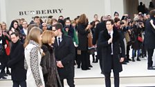 Vogue editor Anna Wintour arrives at Burberry