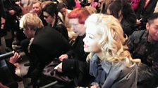 Rita Ora was at No 1 in the charts and on the front row