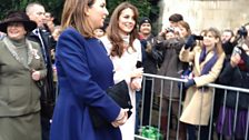 The Duchess of Cambridge heads for Senate House.