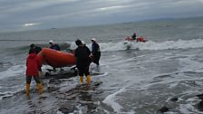 Launching the boat