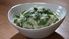 Gary’s Broad and Runner Bean Risotto