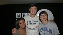 Skin's Jal and Sid...AKA Larissa Wilson and Mike Bailey popped in for a chat.