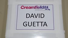 David Guetta's dressing room