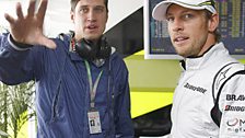 Vernon met Jenson Button st Silverstone