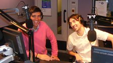 Ralf Little with Vernon Kay