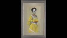 Untitled (family portrait: woman in yellow dress)