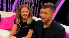 Pasha gives Kimberley a blast of his singing talents