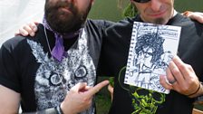 Randy Blyth (Lamb Of God) with his drawing