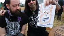 Dez Fafara (DevilDriver) with Dan and his doodle