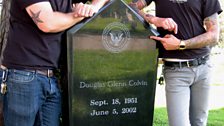 Mike and Matt Skiba by Dee Dee Ramone's Grave