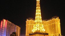 Paris by night in Las Vegas