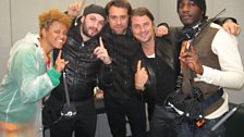 Swedish House Mafia backstage.