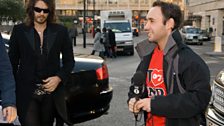 Russell Brand gave Aled a lift to the Red Nose Day launch bash in London...