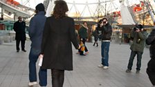 Russell gets papped as he heads for the London Eye...